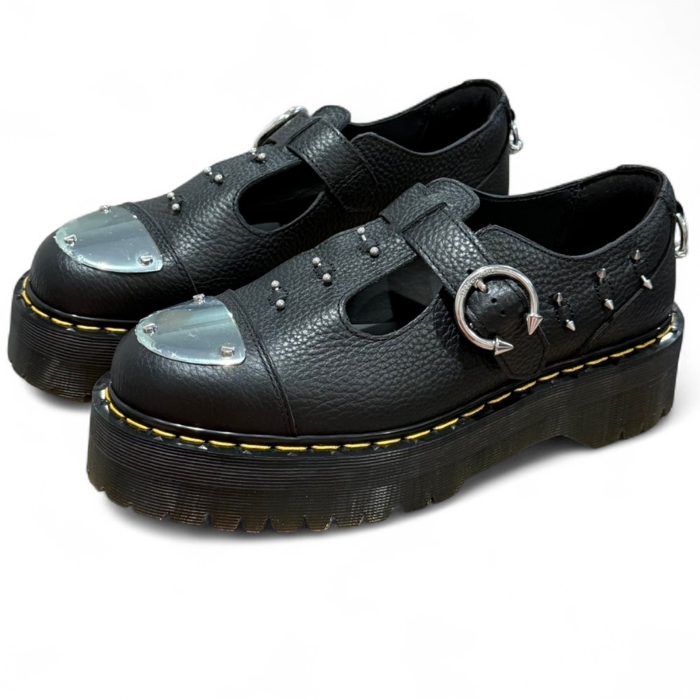 Dr. Martens Bethan Mary Jane Platform Piercing Shoes Leather New in Box Grunge - Picture 6 of 12